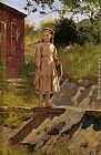 John George Brown Young Girl painting